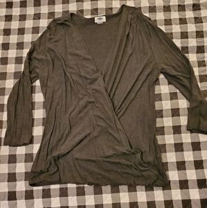 Old Navy Long Sleeve Large Cross Blouse